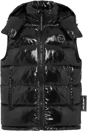 Philipp Plein Chaleco acolchado con parche del logo