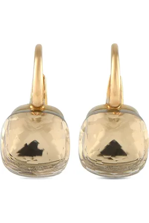 Pomellato Pendientes Nudo en oro amarillo de 18 ct con cuarzo