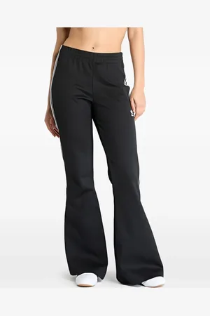 adidas Stripe-detail flared trousers