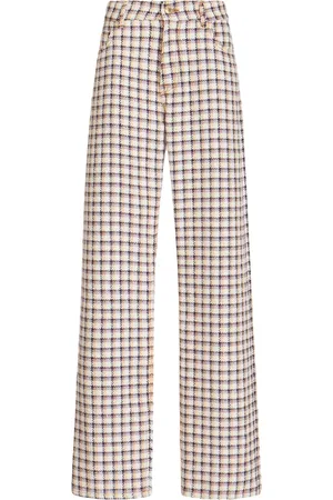 Etro Pantalones anchos a cuadros