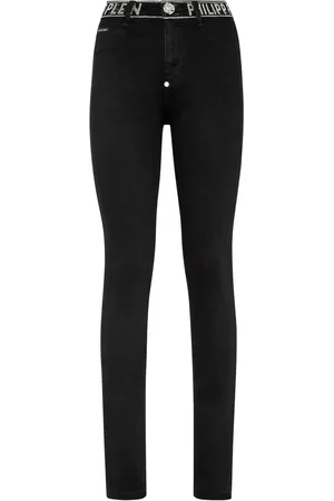 Philipp Plein Vaqueros skinny con detalle de cristales