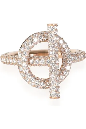 Hermès Anillo Echappee en oro rosa de 18 ct con diamantes