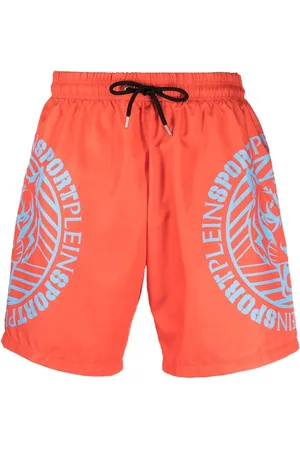 Philipp Plein Bañador Tiger con logo estampado