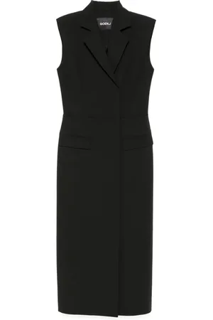 GOEN.J Vestido tipo blazer con panel a capas