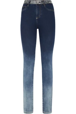 Philipp Plein Vaqueros skinny con detalle de cristales