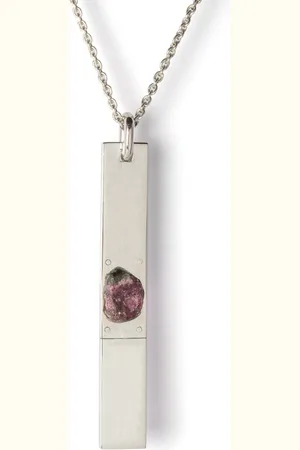 PARTS OF FOUR Collar Amulet con colgante rectangular