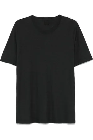120% Lino Camiseta con logo bordado