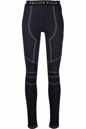 Philipp Plein Leggins vaqueros de talle alto
