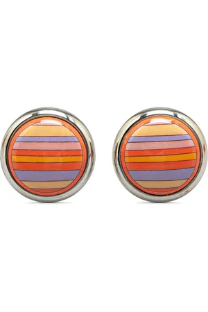 Hermès Pendientes de clip Cloisonne con detalle de esmalte 20st Century