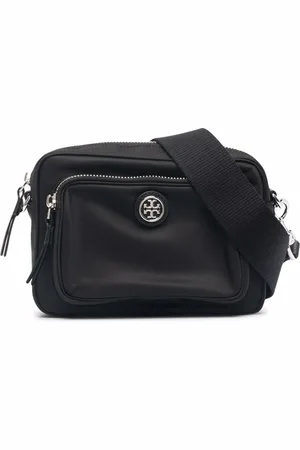Tory Burch Bandolera con placa del logo