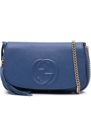 Gucci Bandolera Soho mediano de piel con solapa y cadena 2016-2024