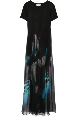 QUETSCHE Vestido largo con estampado abstracto