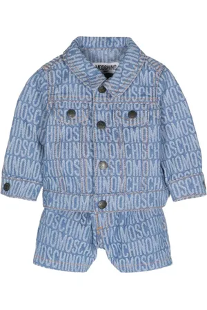 Moschino Chaqueta vaquera con logo en jacquard