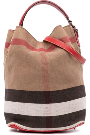 Burberry Bolso bombonera Ashby mediano de lona Mega Check 2000-2017