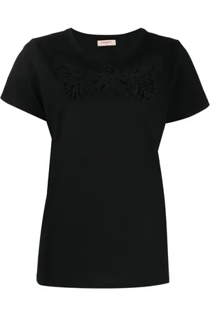 Twin-Set Camiseta con aplique floral