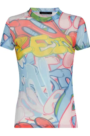 Philipp Plein Camiseta con estampado de grafiti