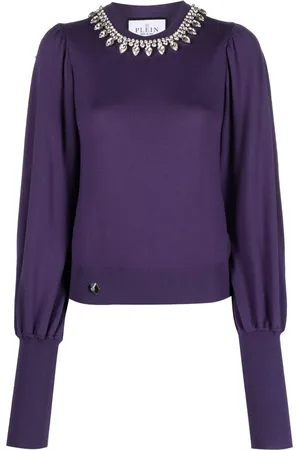 Philipp Plein Jersey con apliques de cristal