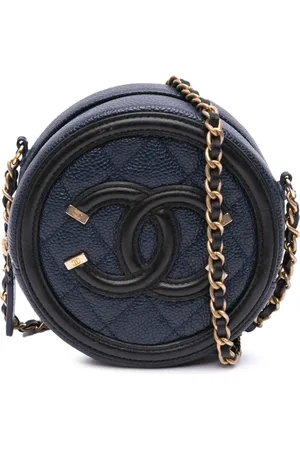 CHANEL Bandolera Caviar CC Filigree Round 2019