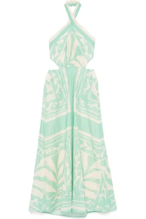 Twin-Set Vestido largo con estampado abstracto