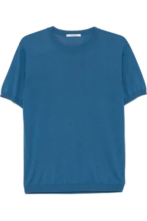 KANGRA CASHMERE Camiseta de canalé fino