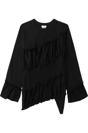 NOIR KEI NINOMIYA Sudadera asimétrica con volantes