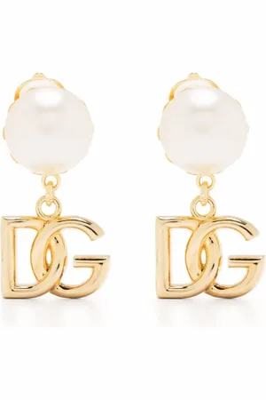 Dolce & Gabbana Pendientes con colgante del logo DG