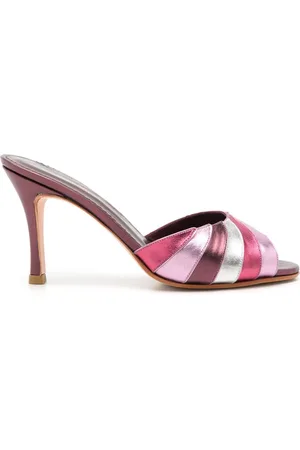 Sarah Chofakian Mules Cocteau a rayas con tacón de 75mm