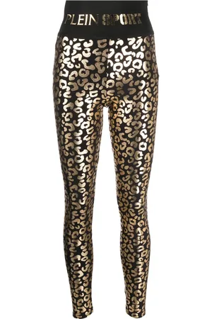 Philipp Plein Leggins con estampado de leopardo