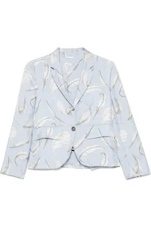 Thom Browne Blazer con plumas estampadas