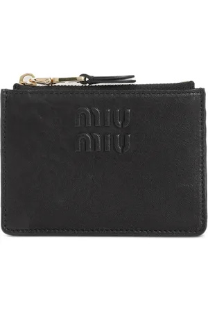 Miu Miu Tarjetero con logo en relieve