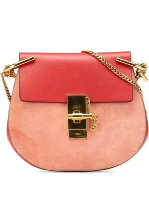 Chloé Bandolera Drew mini de ante y piel de becerro 2015