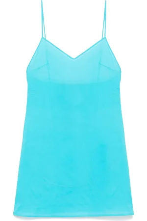 ERMANNO SCERVINO Slip dress de algodón con cremallera oculta