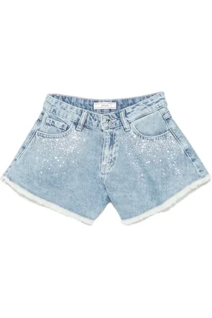Guess Rhinestone denim shorts