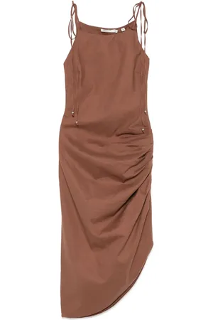 Scotch&Soda Vestido midi con detalle drapeado