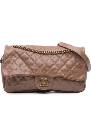 CHANEL Bandolera Acolchada Glazed Caviar Shiva Flap 2012