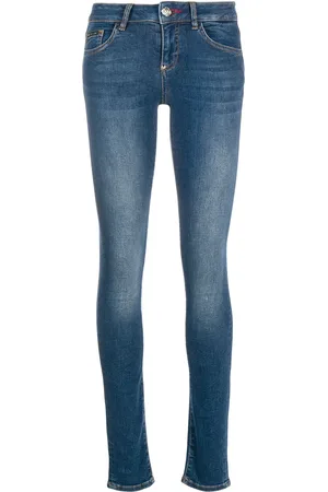 Philipp Plein Vaqueros skinny con detalles de cristal