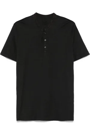 120% Lino Camiseta con logo bordado