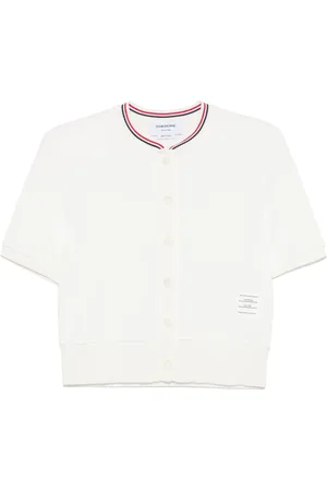 Thom Browne Cárdigan con tribanda RWB