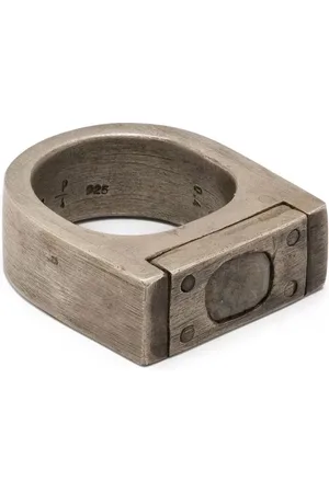 PARTS OF FOUR Anillo Plate Single con diamante
