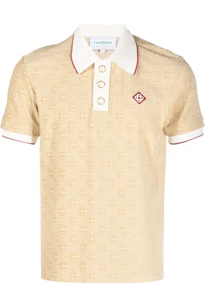 Casablanca Polo con monograma en jacquard