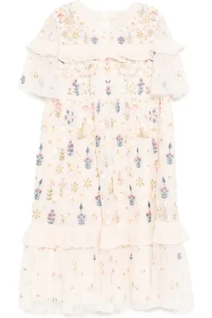 Needle & Thread Vestido con bordado floral