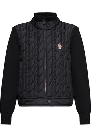 Moncler Chaqueta de esquí de lana virgen con cremallera
