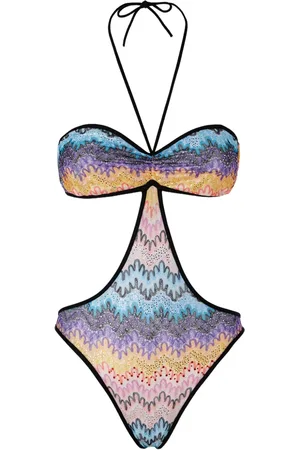 Missoni Bañador con motivo en zigzag