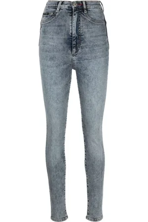 Philipp Plein Vaqueros skinny de talle alto