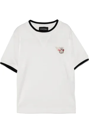 Emporio Armani Camiseta con logo bordado