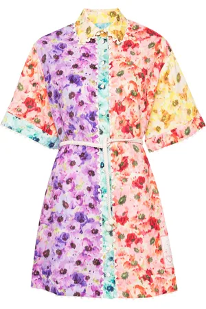 ZIMMERMANN Vestido camisero con estampado floral