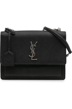 Saint Laurent Bandolera Sunset mediana granulada en piel de becerro 2016