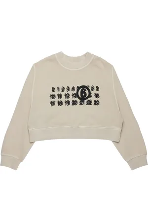 Maison Margiela Sudadera corta con motivo de números