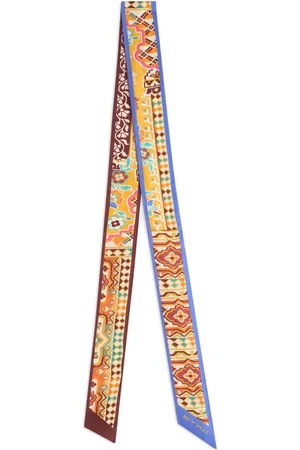 Etro Fular de seda estampado