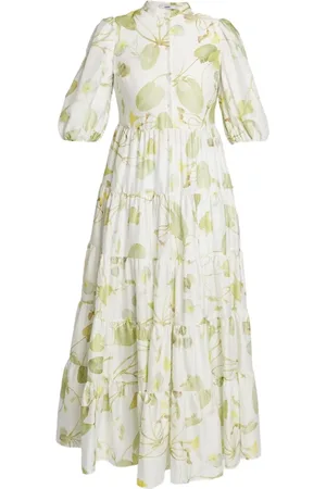 Erdem Vestido midi de manga corta